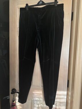 Vintage- Polo by Ralph Lauren Black Velvet Men's Pants